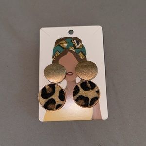 Leopard Print Earrings